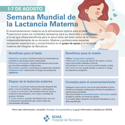 Infografía sobre la lactancia materna